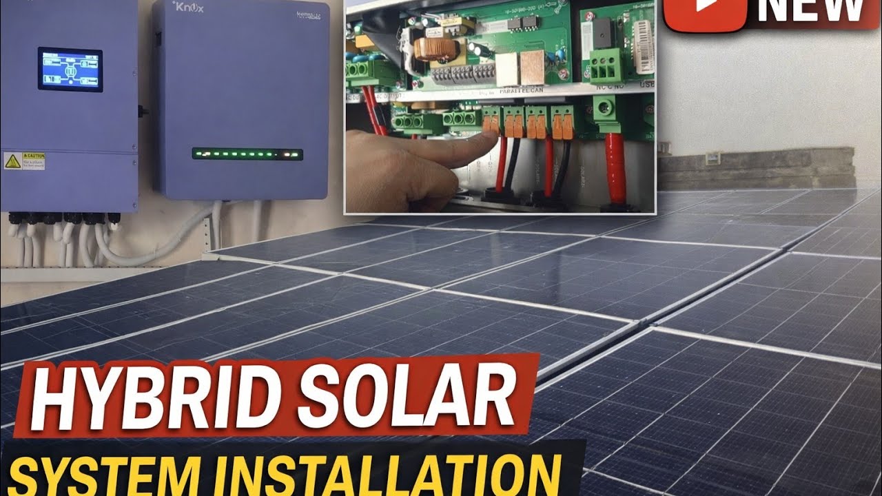 🔌 Complete 6KW Hybrid Solar Inverter Wiring Installation | How to Install at Home