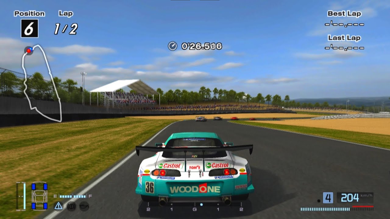 Gran Turismo 4 - Toyota Woodone Tom Supra - Le Mans Race