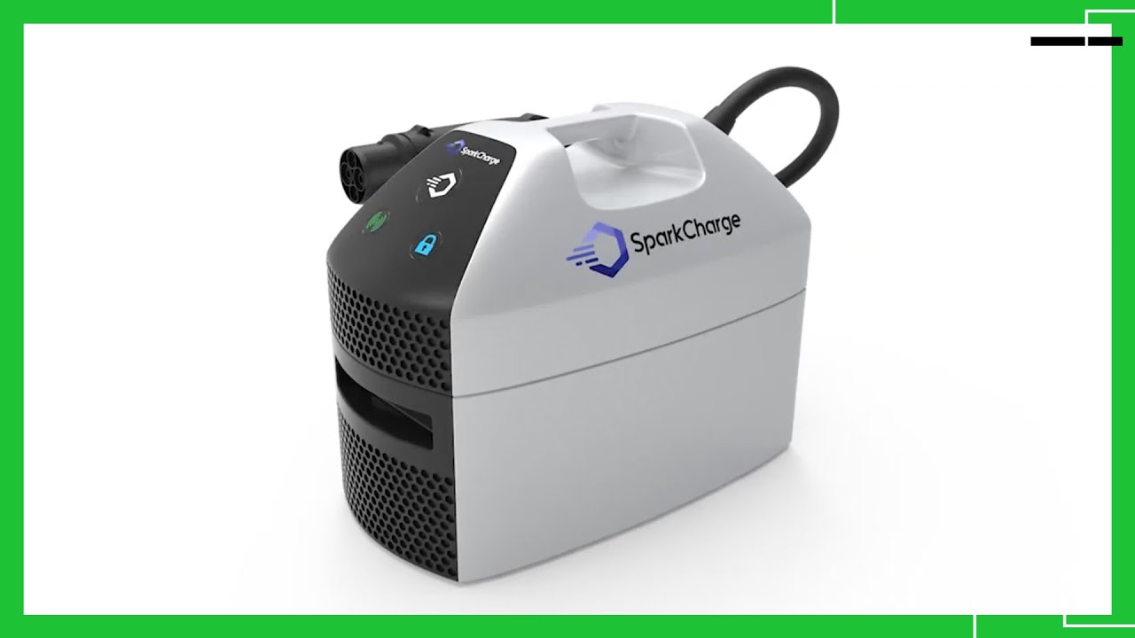 SparkCharge is a portable charging station for electric vehicles