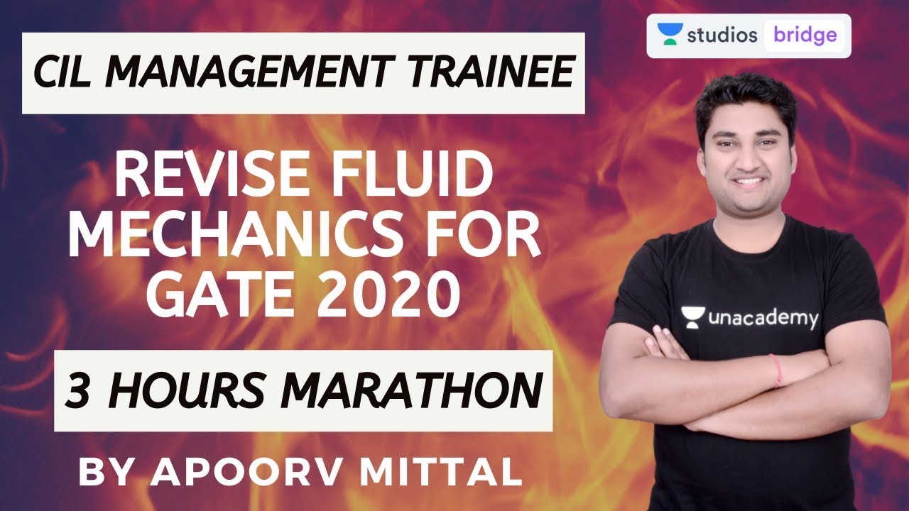3 Hours Marathon Session | Revise Fluid Mechanics for GATE 2020 | Apoorv Mittal