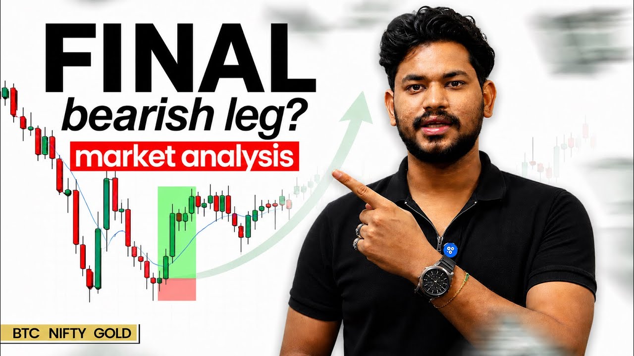 Final Bearish leg - Crypto, Nifty and Gold - Weekly Market Analysis - IITian Trader