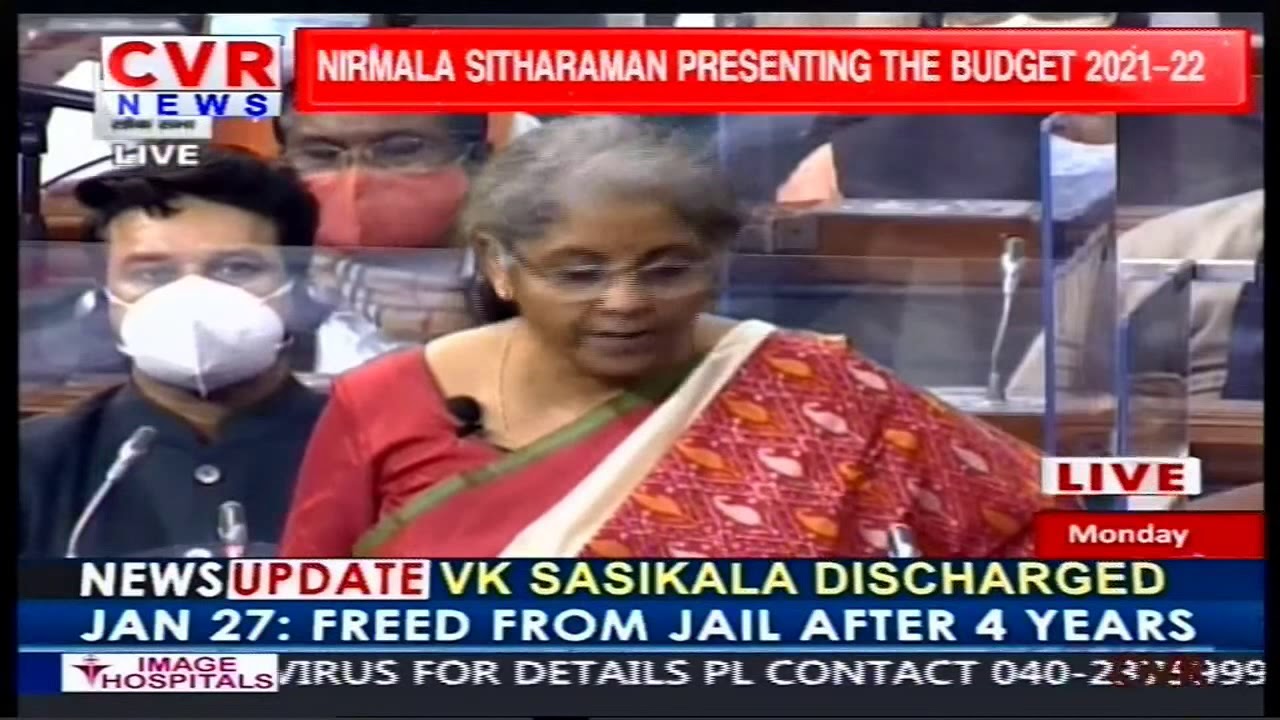 Budget 2021 Full Speech: Finance Minister Nirmala Sitharaman Presents Budget | CVR News