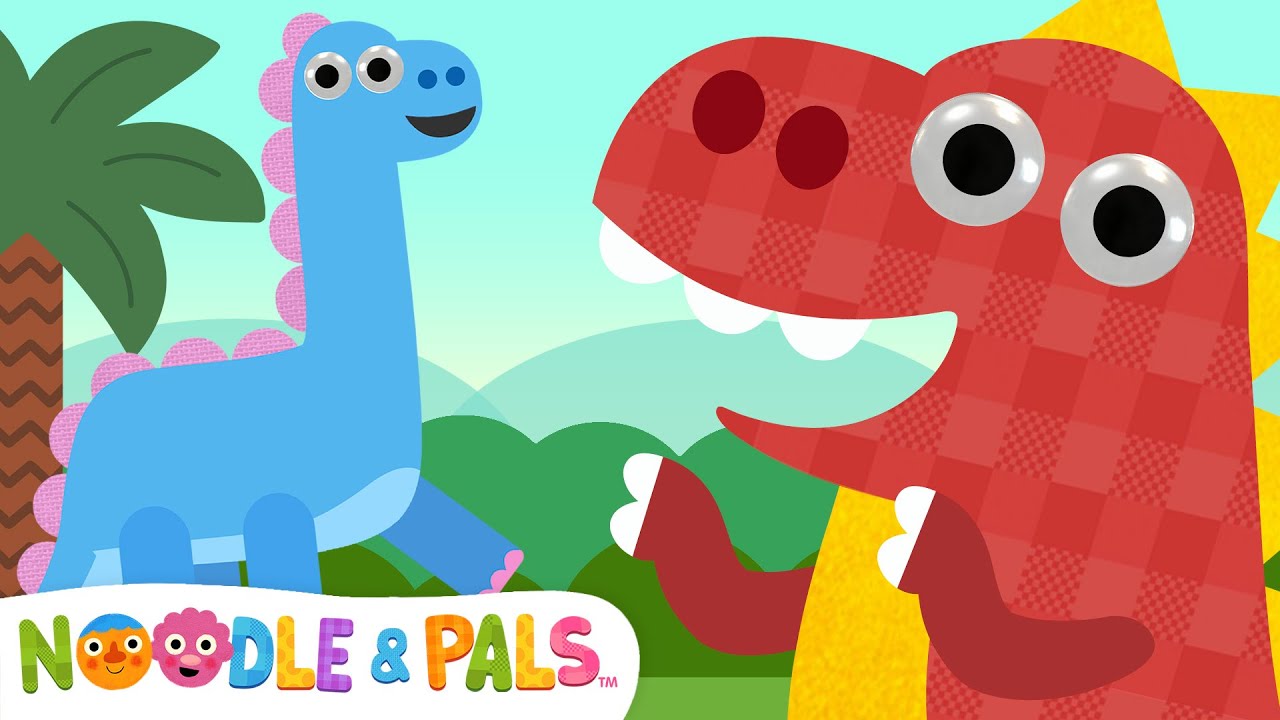 Stomp Like A Dinosaur | Shake your wiggles out - ROAR! 🦖 | Noodle & Pals