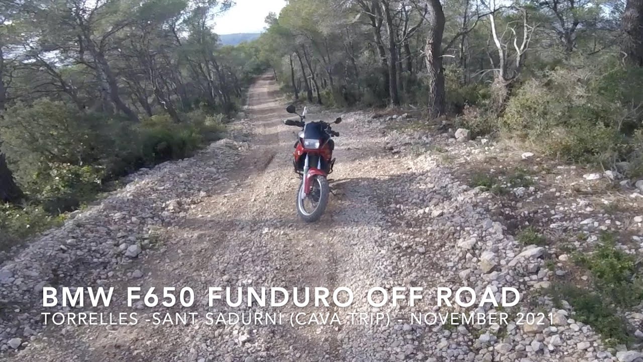 BMW F650 Funduro Off Road to Sant Sadurni d'Anoia (village in the 