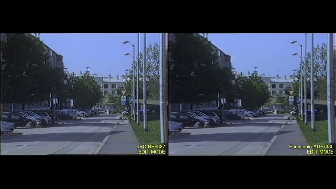 JVC BR-S622 vs Panasonic AG-7330 | Visual comparison