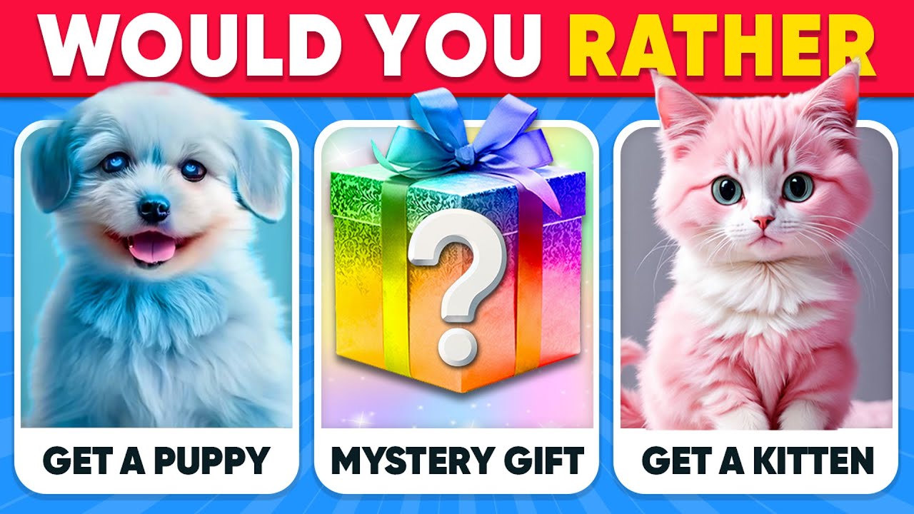 Would You Rather...? MYSTERY Gift Edition 🎁❓ Quiz Dino