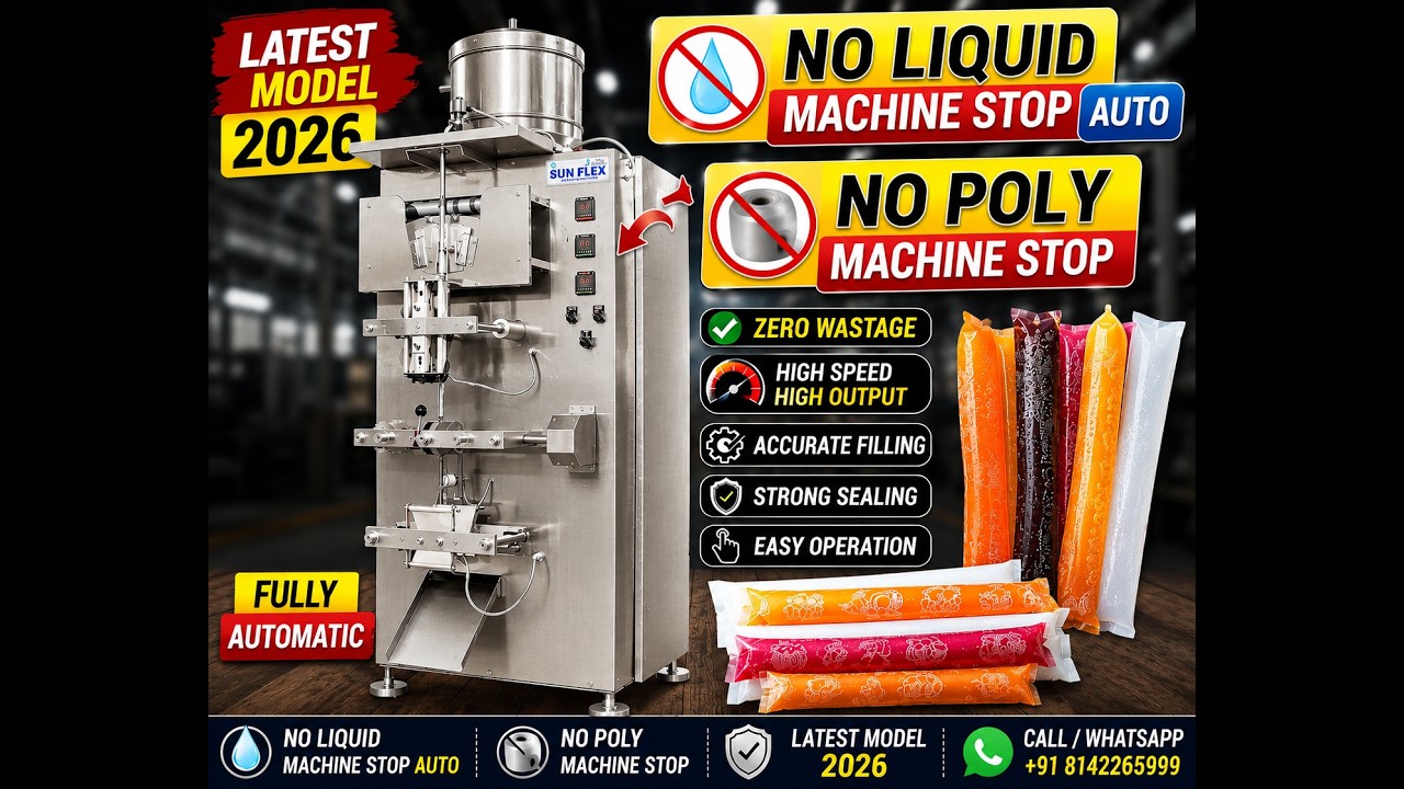 2026 Model Automatic Pepsi Juice Pouch Packing Machine | Chuski Packing Machine