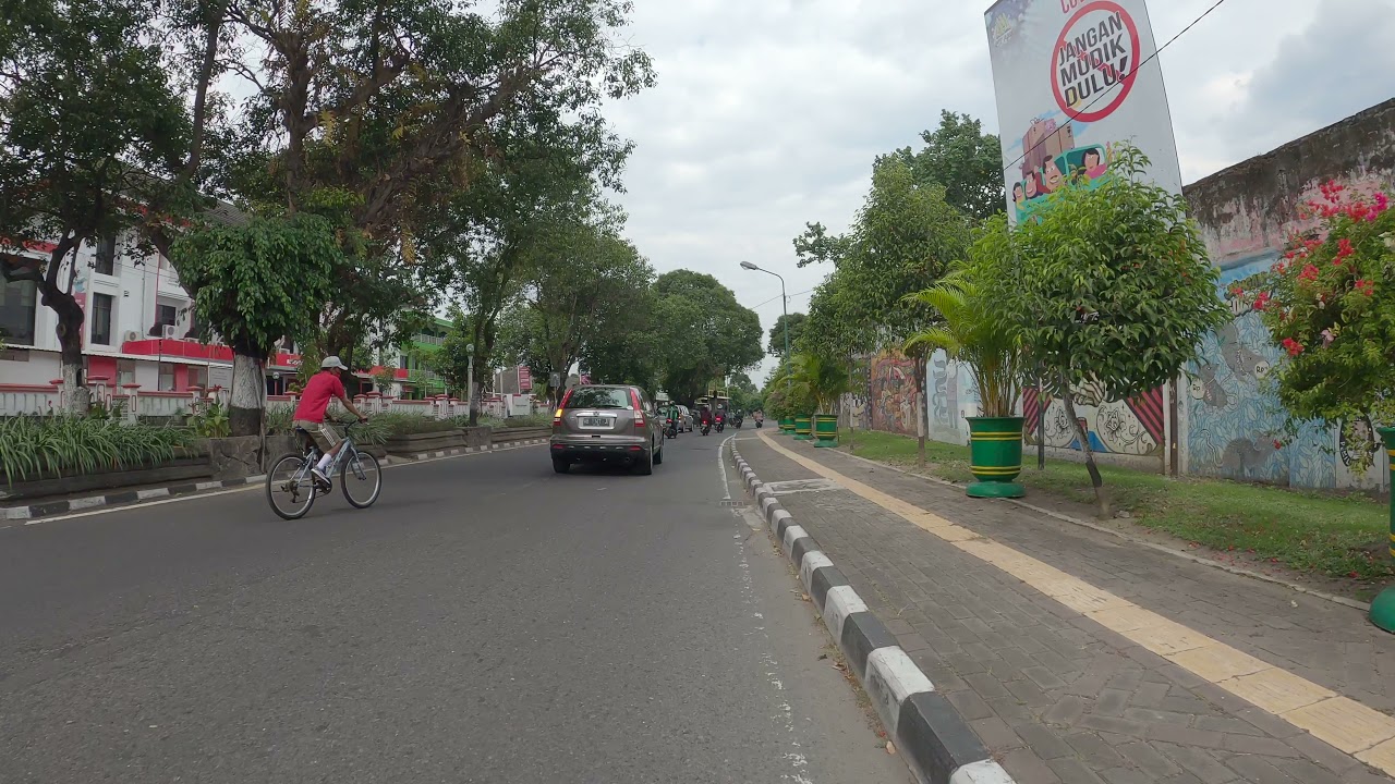 Mengitari Stadion Kridosono Naik Motor (Jl. Yos Sudarso) Jogja Yogyakarta 2021 | Street View
