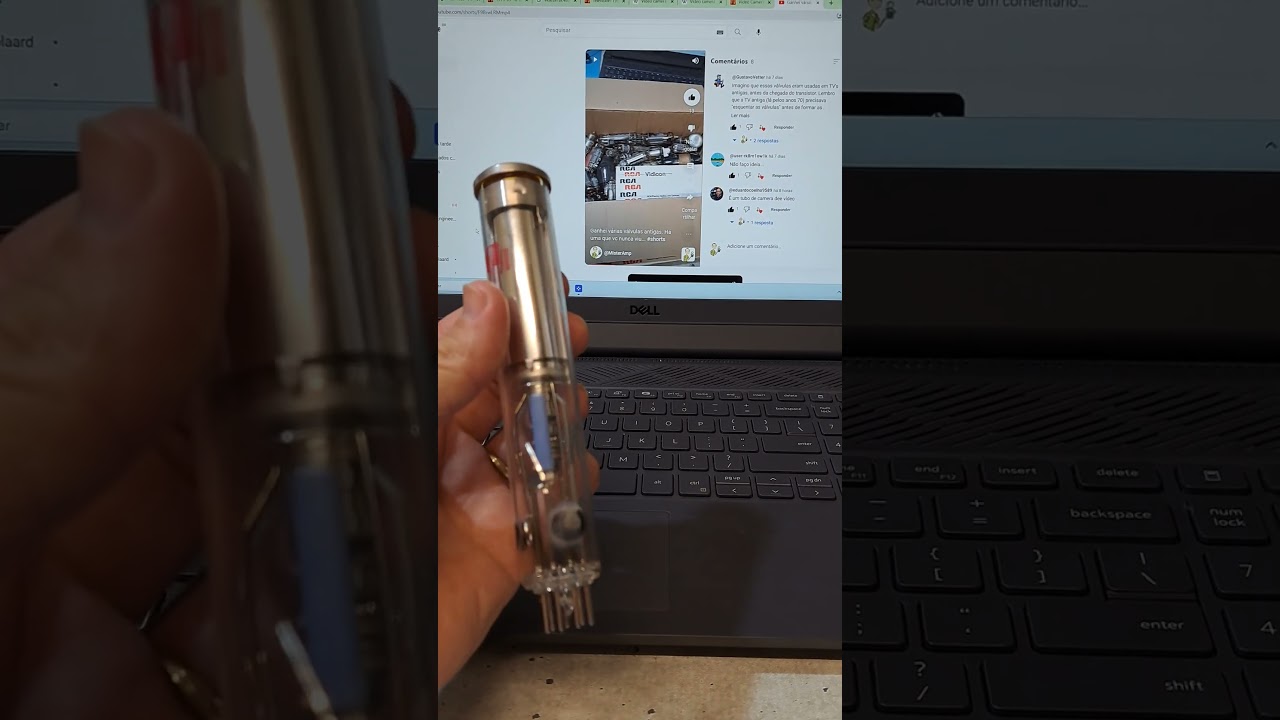Vidicon, o av&ocirc; dos CCDs modernos. #shorts #vacuumtube