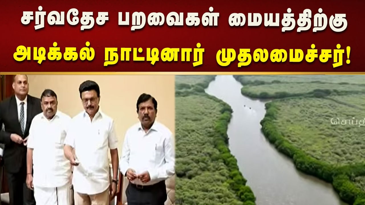 விழுப்புரம் மாவட்டம் மரக்காணத்தில் சர்வதேச பறவைகள் மையத்திற்கு அடிக்கல் நாட்டினார் முதலமைச்சர்!