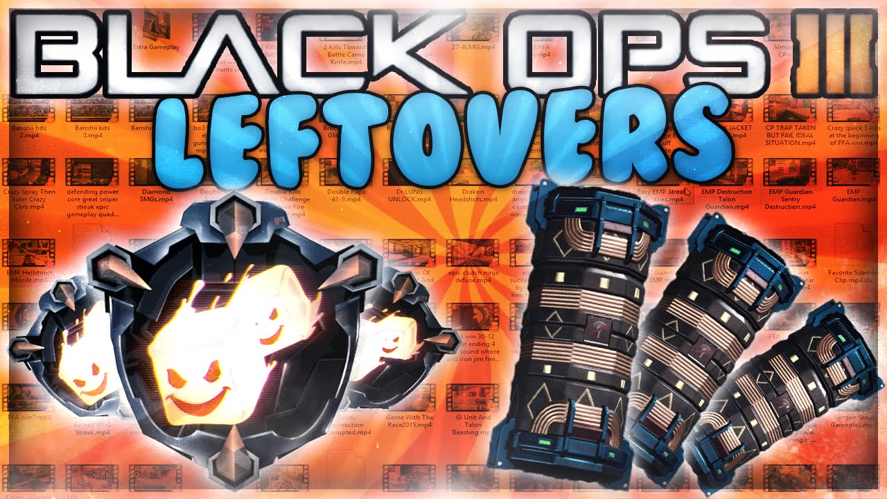 Black Ops 3 Scraps - EMP OP, Wet Blanket Iced Medals, Rambling