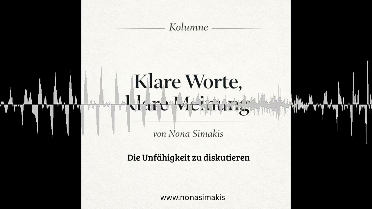Die Unfähigkeit zu diskutieren  - Teilzeitheilige