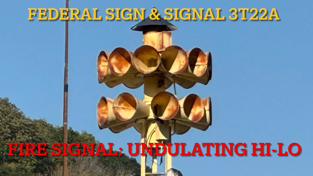 Federal Sign & Signal 3T22A CD & Fire Siren - Hi-Lo Fire Signal - Station 612: Confluence VFD
