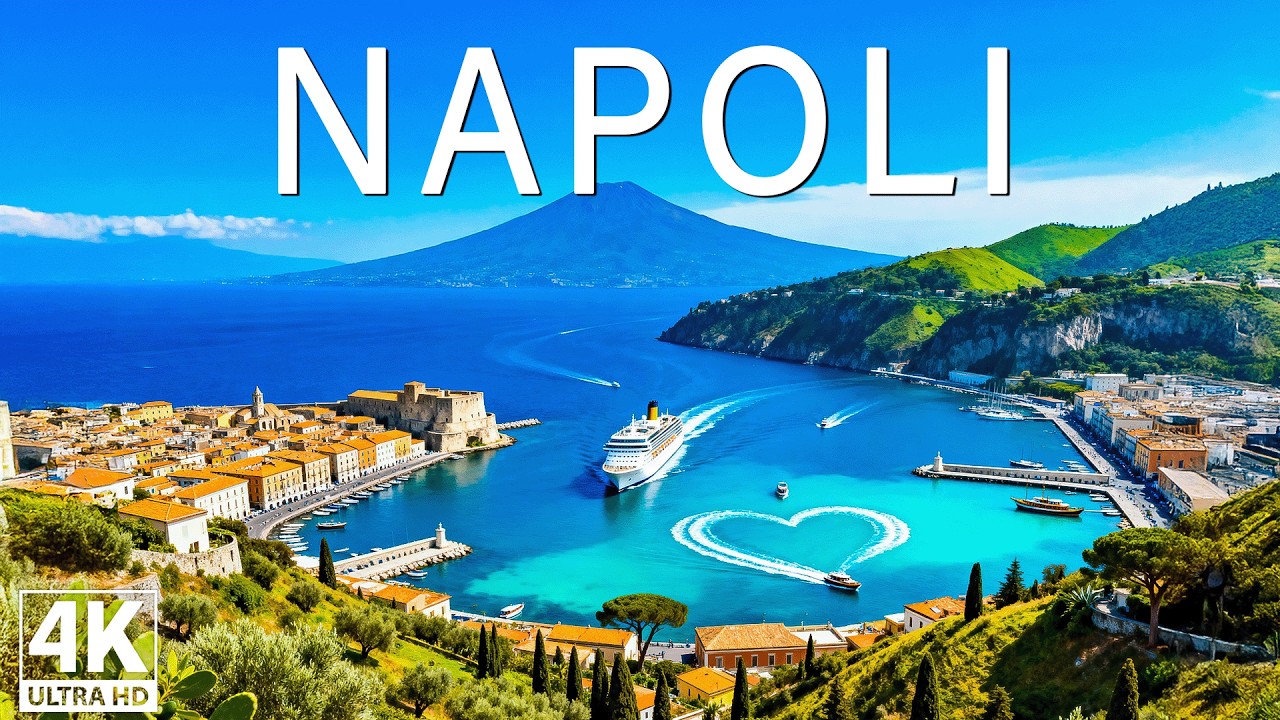 [4K] Naples (Napoli) 2026 🇮🇹 – Historic Coast, Vesuvius Views | Aerial Travel • Deep House Vibes
