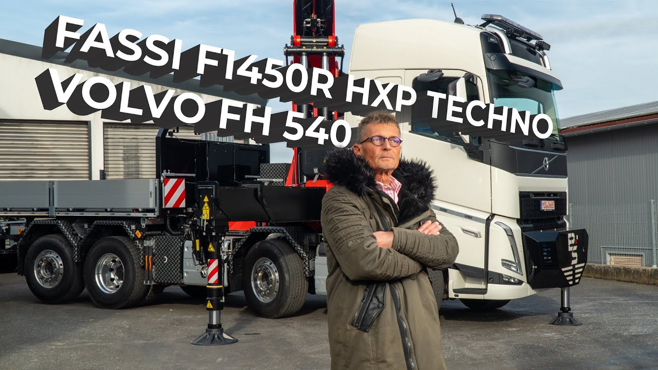 Volvo FH500 8x2 mit FASSI F1450R HXP TECHNO Fly-Jib L826