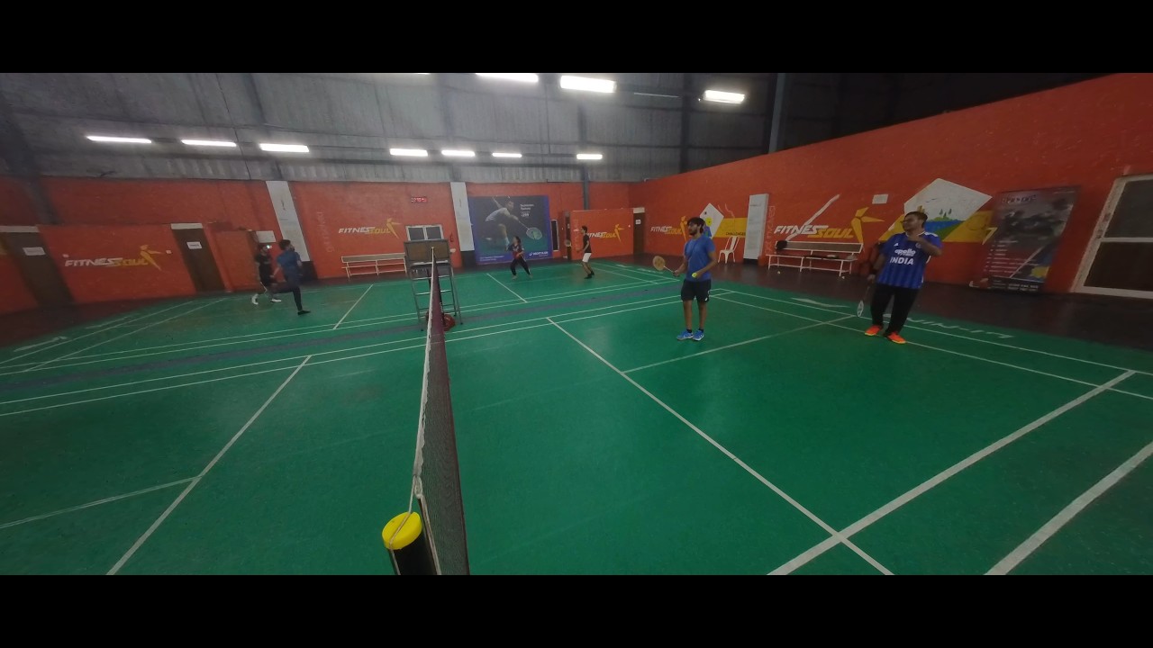 Badminton Doubles Match | Referee POV | Full Court View