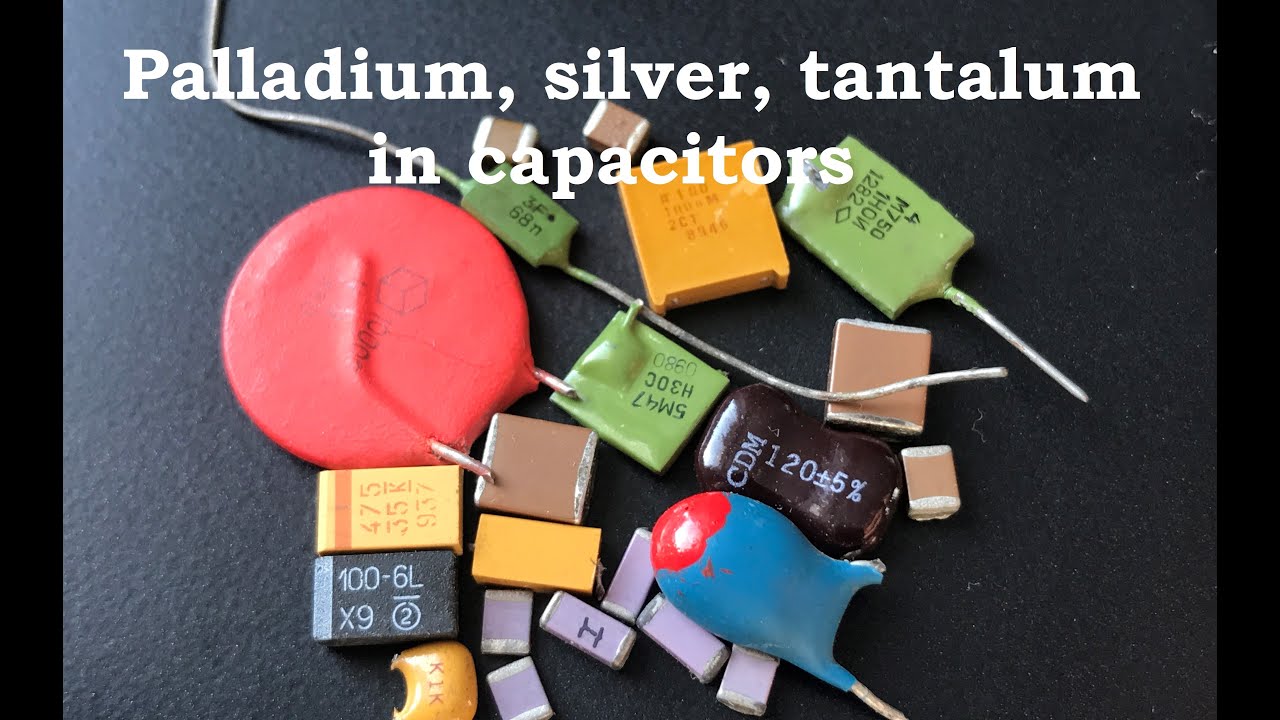 Palladium silver tantalum in capacitors