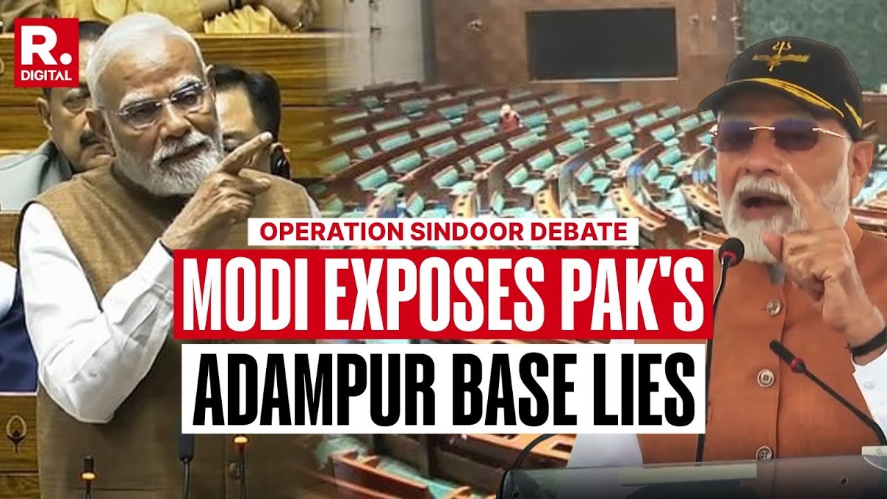 Modi Exposes Pakistan's Lies About Adampur Air Base | Narendra Modi | Lok Sabha