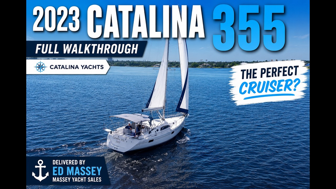 Обзор и тур по Catalina 355 2023 года | Почему яхтсмены любят этот круизер