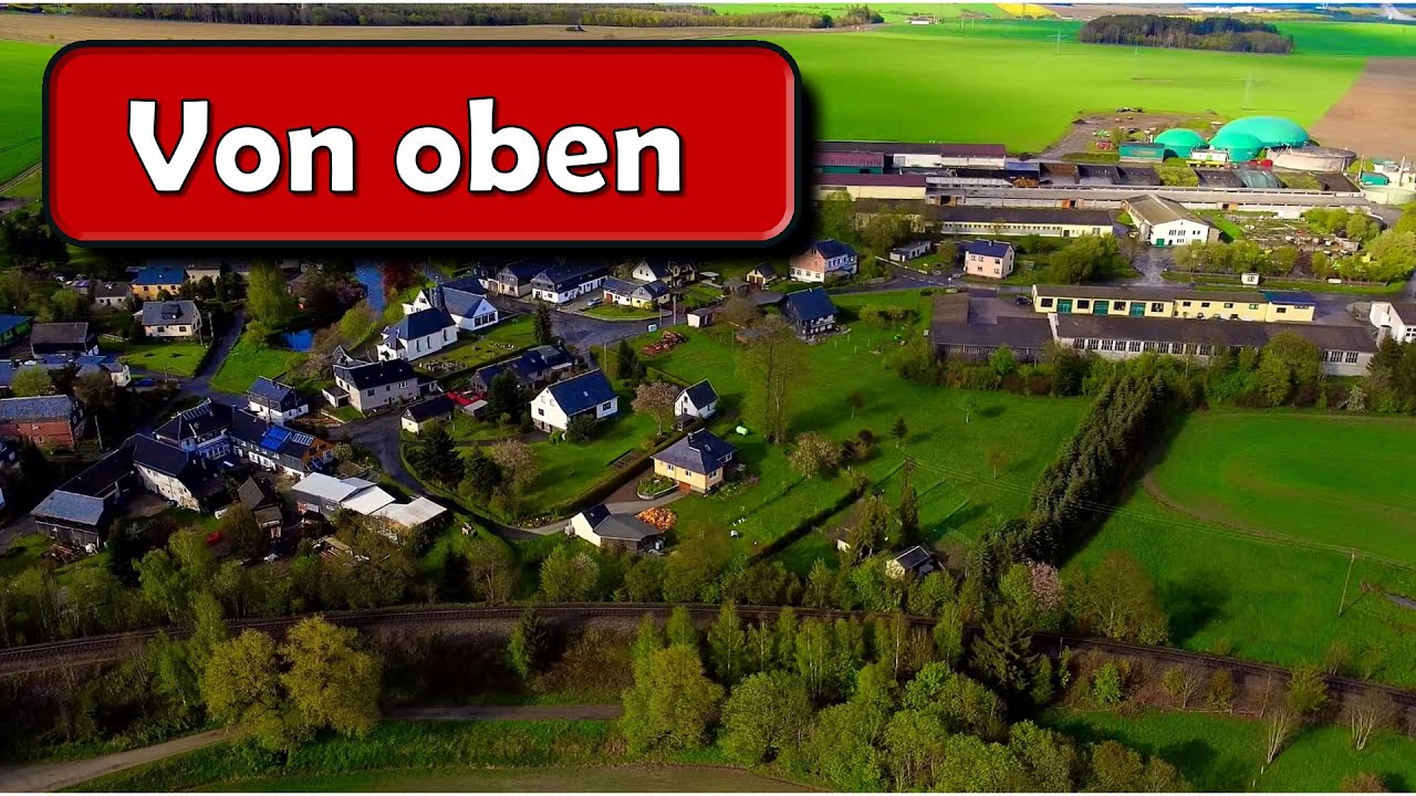 Thüringen von oben  Oberlemnitz Unterlemnitz [Saale - Orla Kreis]