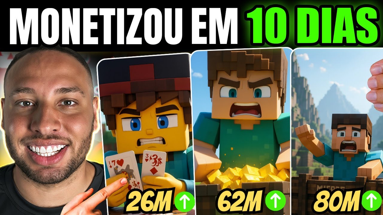 Como eu faço esses vídeos virais de minecraft para Canal Dark de Shorts (Novo Viral)