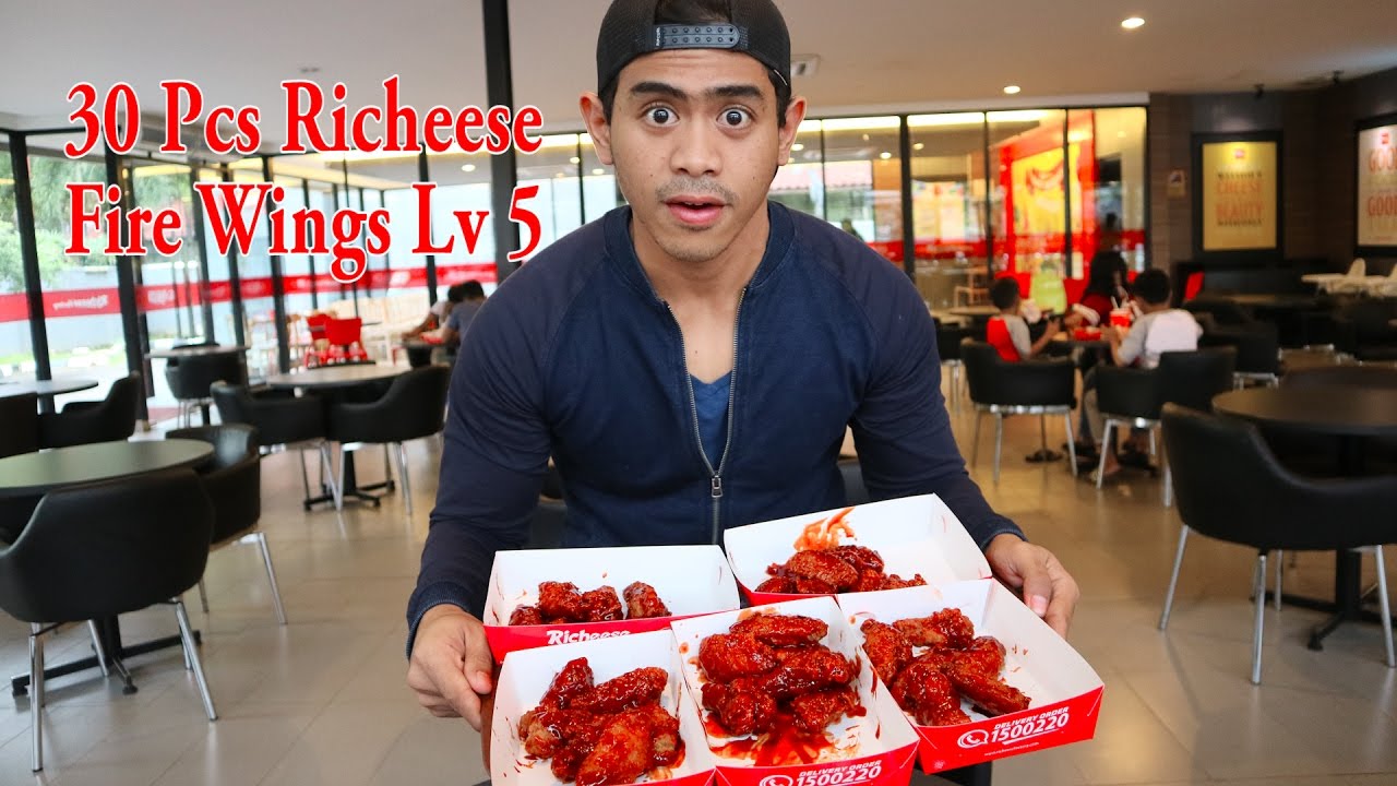 30 Pcs Richeese Fire Wings Lv 5 CHALLENGE | Special 7K Subs Tanboy Kun