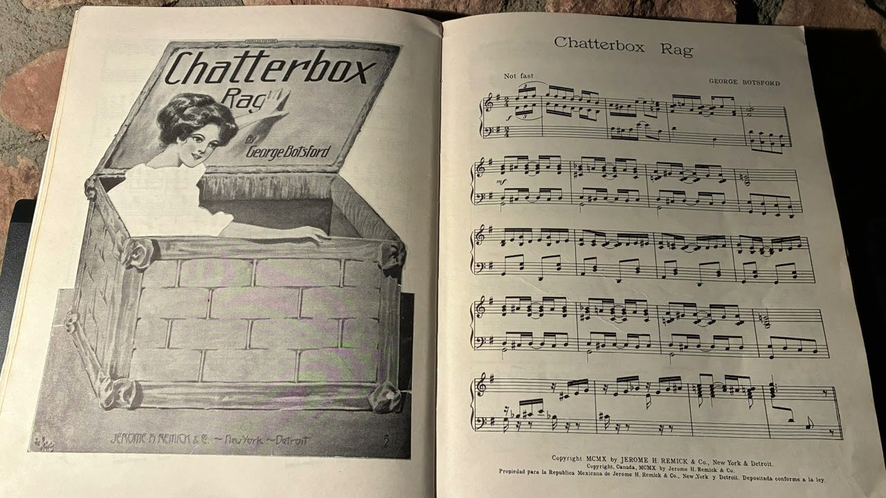 “Chatterbox rag” by George Botsford (🎹rcm🎶)