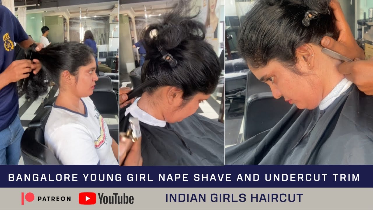 Nape shave new video | Bouncy Haircut | Indian women Haircut | Haircut Vlog | #shorthair #newlook