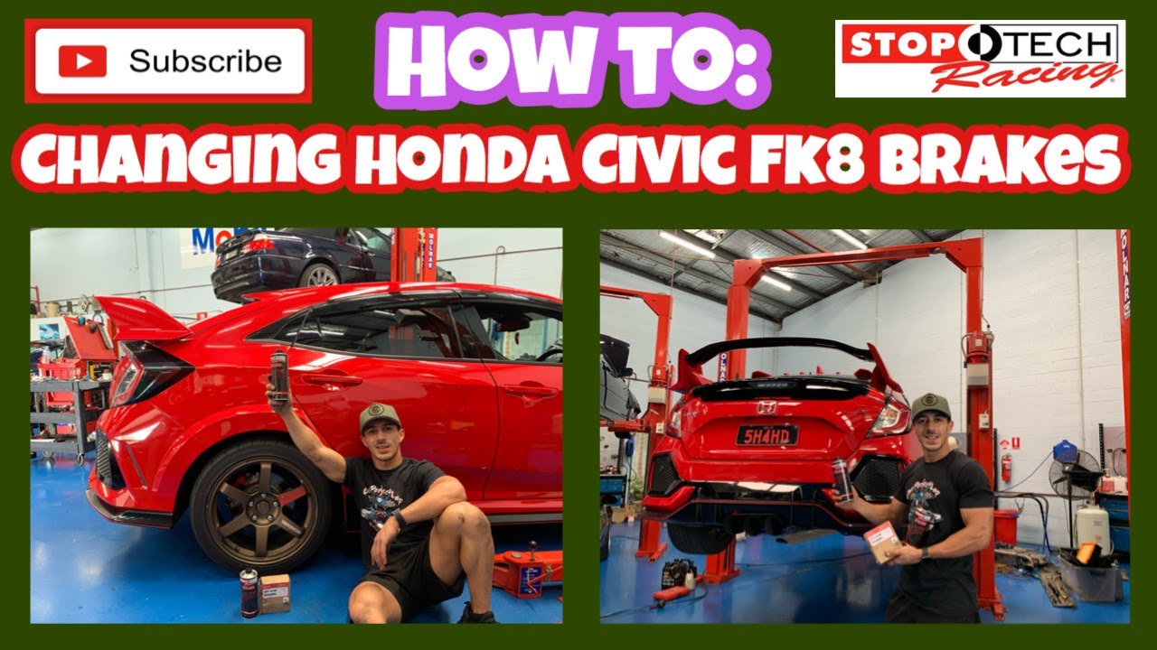 How To Change HONDA CIVIC FK8 REAR BRAKE PADS *