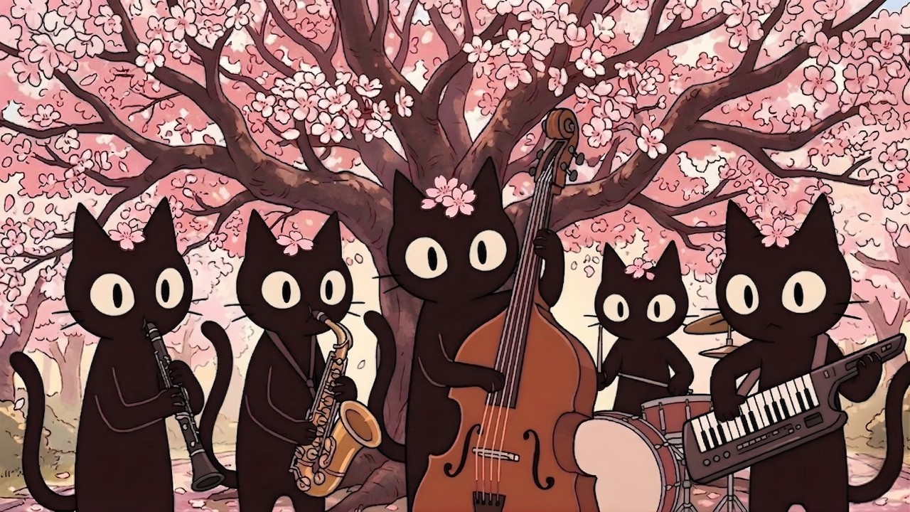 Black Cats Feel-Good Spring Jazz: Uplifting Music for Creative Work and Relax