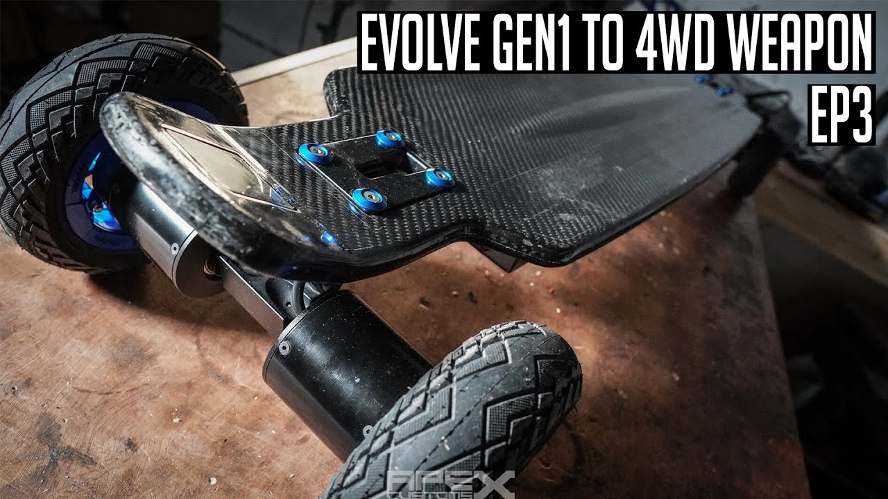 Evolve Skateboards Gen 1 becomes a 4WD Monster! - Episode 3