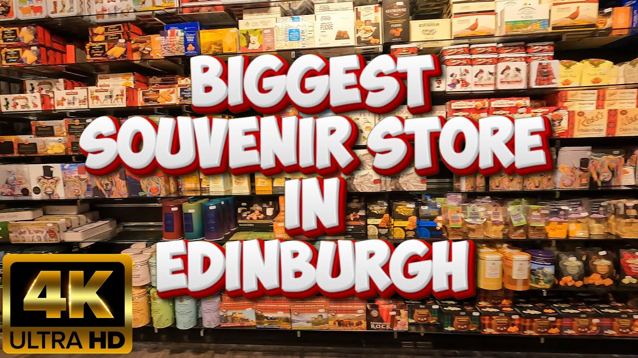 [4K] THE BIGGEST SOUVENIR SHOP IN EDINBURGH - TARTAN WEAVING MILL