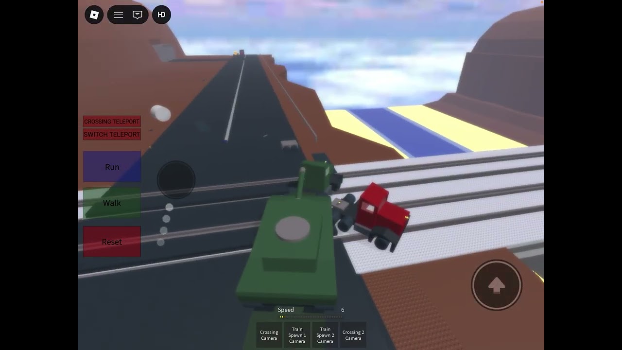 Drive trucks onto tracks and get hit by trains kaboom!