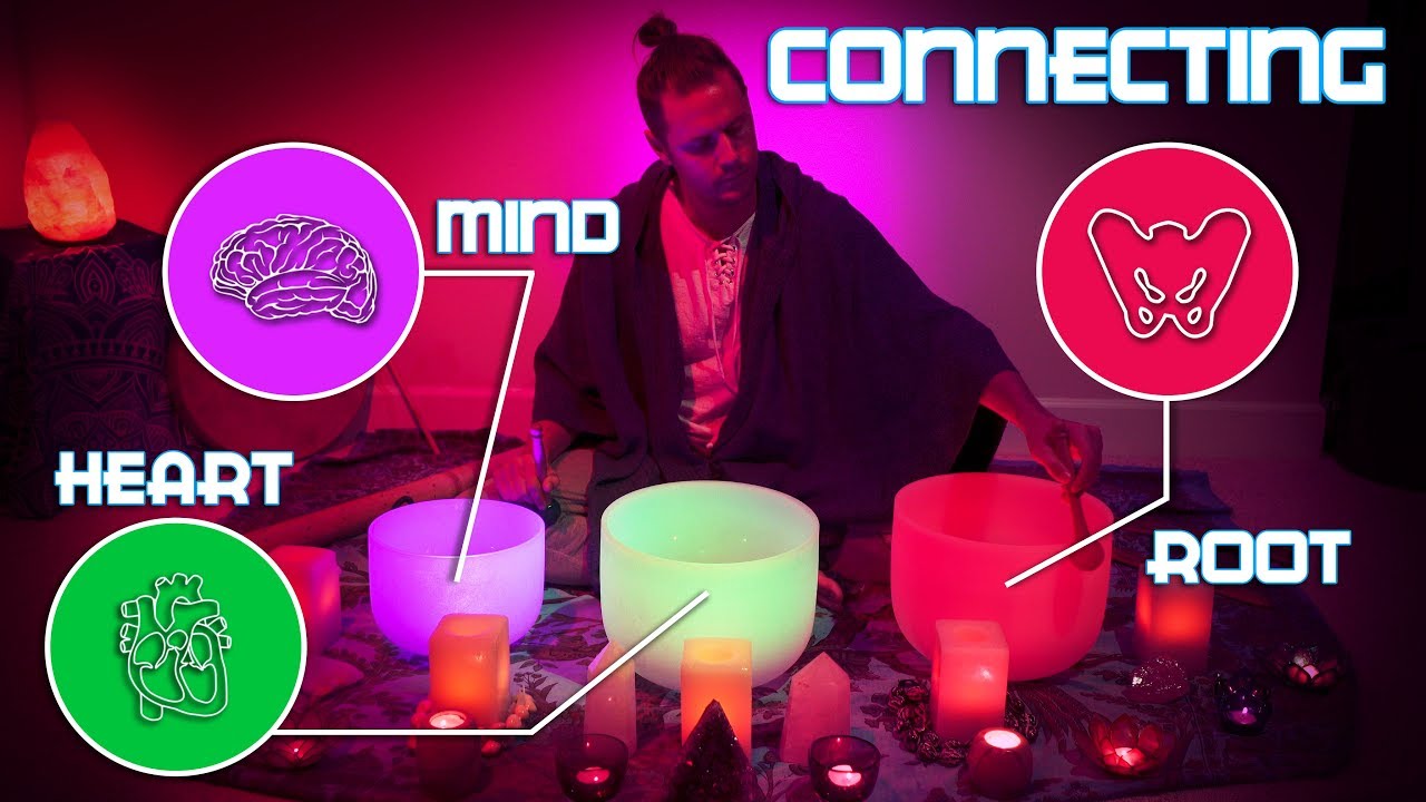 Root, Heart & Mind Chakra Connection - Singing Bowls (No Talking) Sleep Music | Meditation | Study