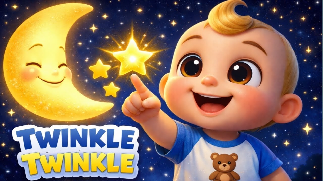 Twinkle Twinkle Little Star ⭐️| Nursery Rhymes | Baby Songs | 3D Animated with Lyrics | LuuLuu Toons