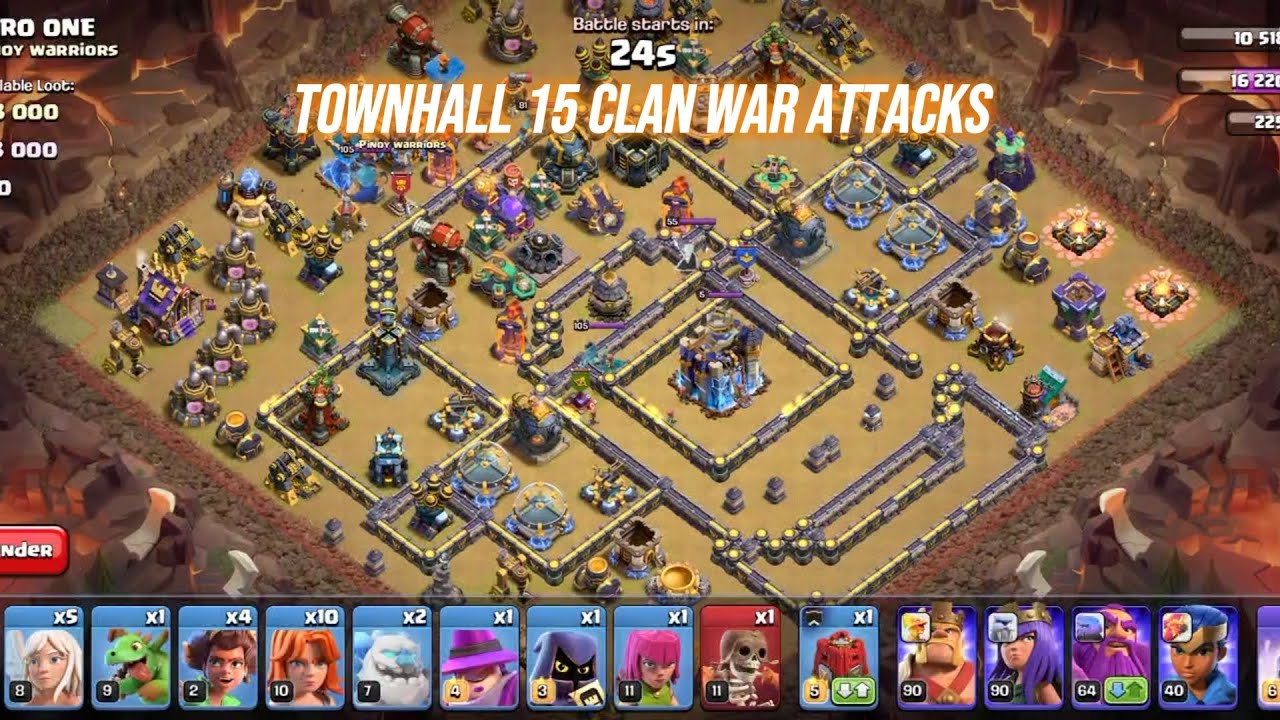 TOWNHALL 15 CLAN WAR ATTACKS