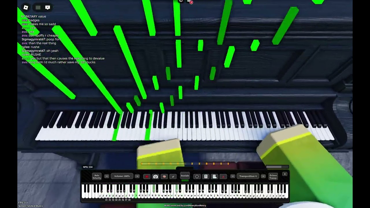 [Black MIDI/Volume warning] Armageddon to archeopterix and icaria 3 but its played on roblox piano
