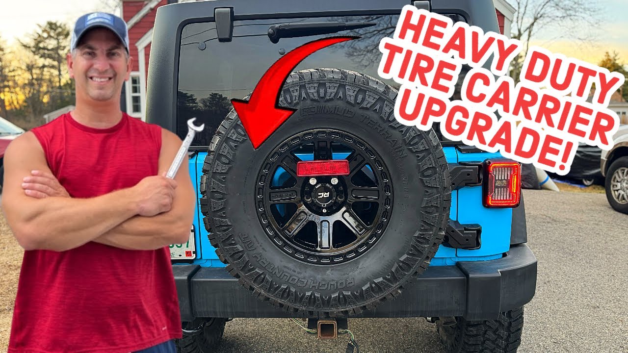How to Install Rough Country Heavy Duty Tire Carrier | Jeep Wrangler JK (2007–2018)