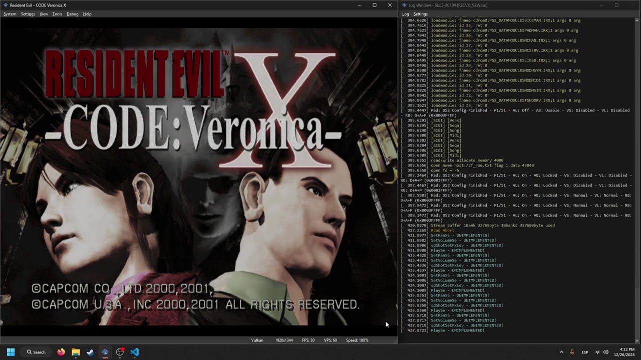 Resident Evil Code: Veronica X Decompile - Load Game