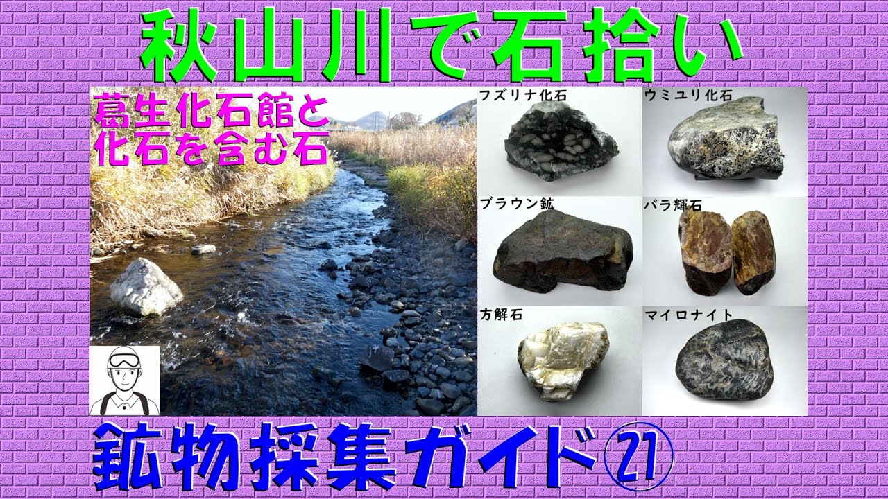 鉱物の部屋72 秋山川で石拾い