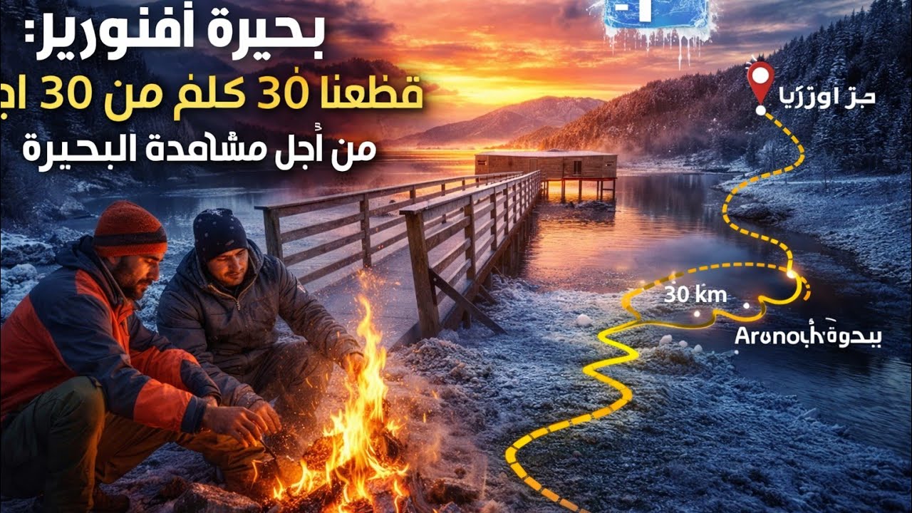 بحيرة أفنورير : كانت من أفضل البحيرات لزرتهم ، واخا تلاقينا مشاكل مع المقدم 😨