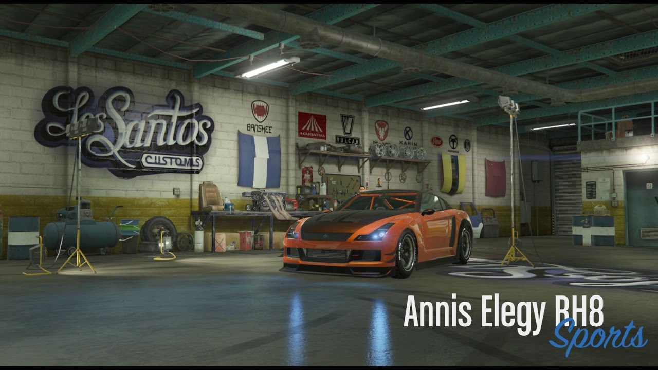 Ep74 Annis Elegy RH8 Customization At LS Customs! - Let's Play GTA 5 Online PC 1080p HD