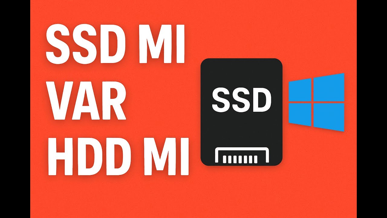 SSD/HDD Öğrenme! Bilgisayarın Hızlı mı Yavaş mı? Anında Kontrol Et