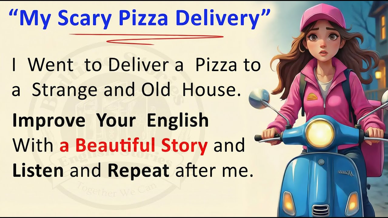 My Scary Pizza Delivery | Learn English Through Story Level 2 🔥| Story With Shadowing Technique
