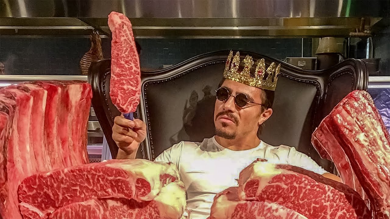 Salt Bae Cutting The Best Meat in Nusret Dubai! #9