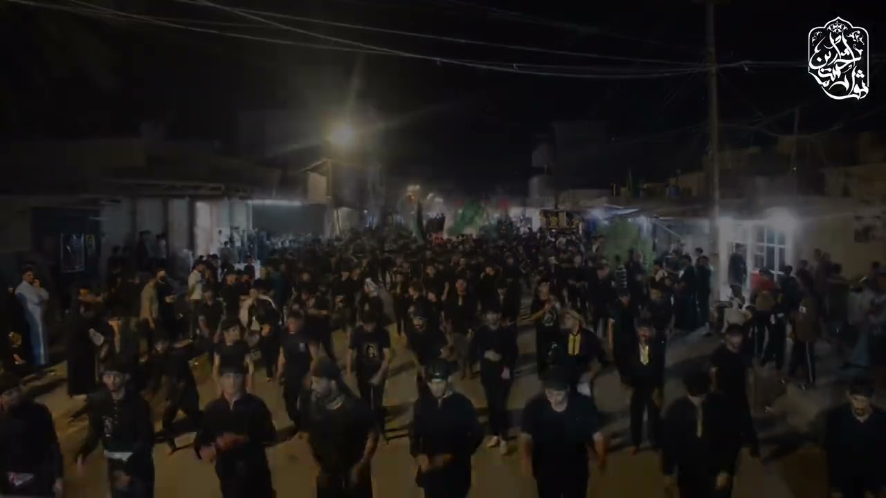 الرادود عبدالعباس لطيف | أستعراض موكب ثوار الحسين ليلة الخامس من محرم 1446ه‍| العراق واسط الصويرة