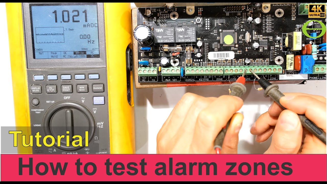 How to test the zones on a burglar alarm system - tutorial