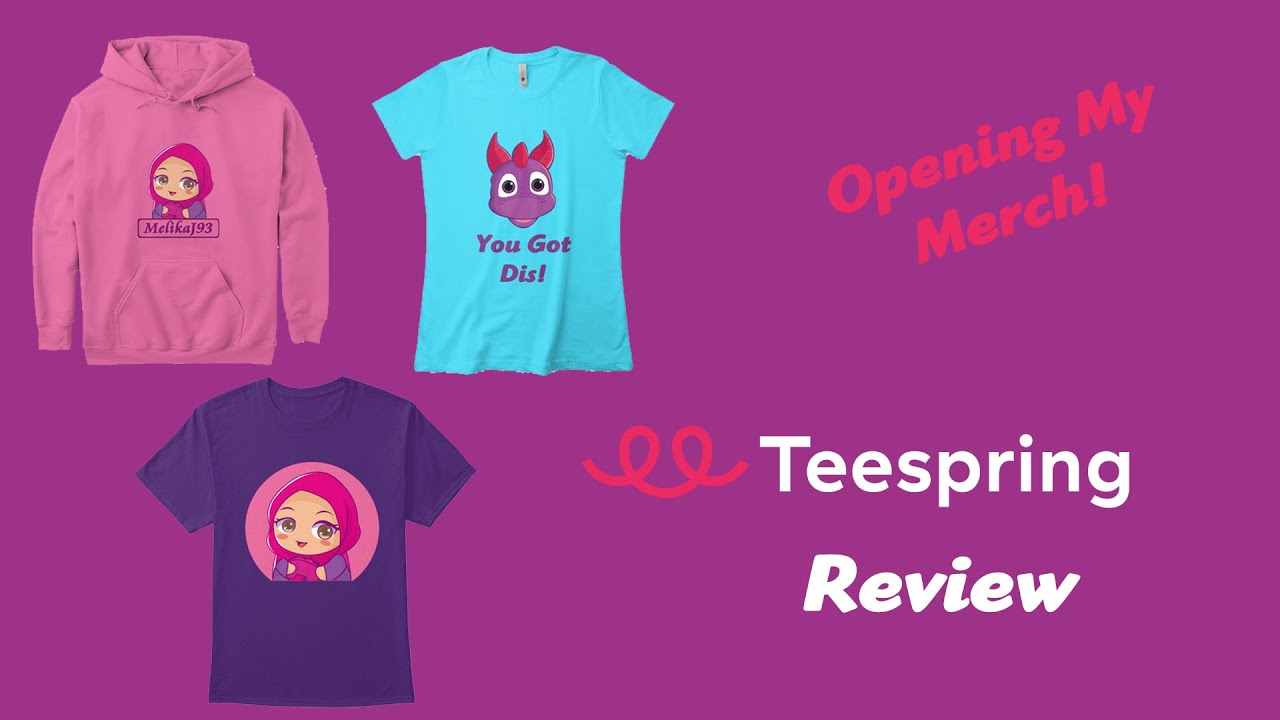 Unboxing My Own Merch! (Teespring Review)