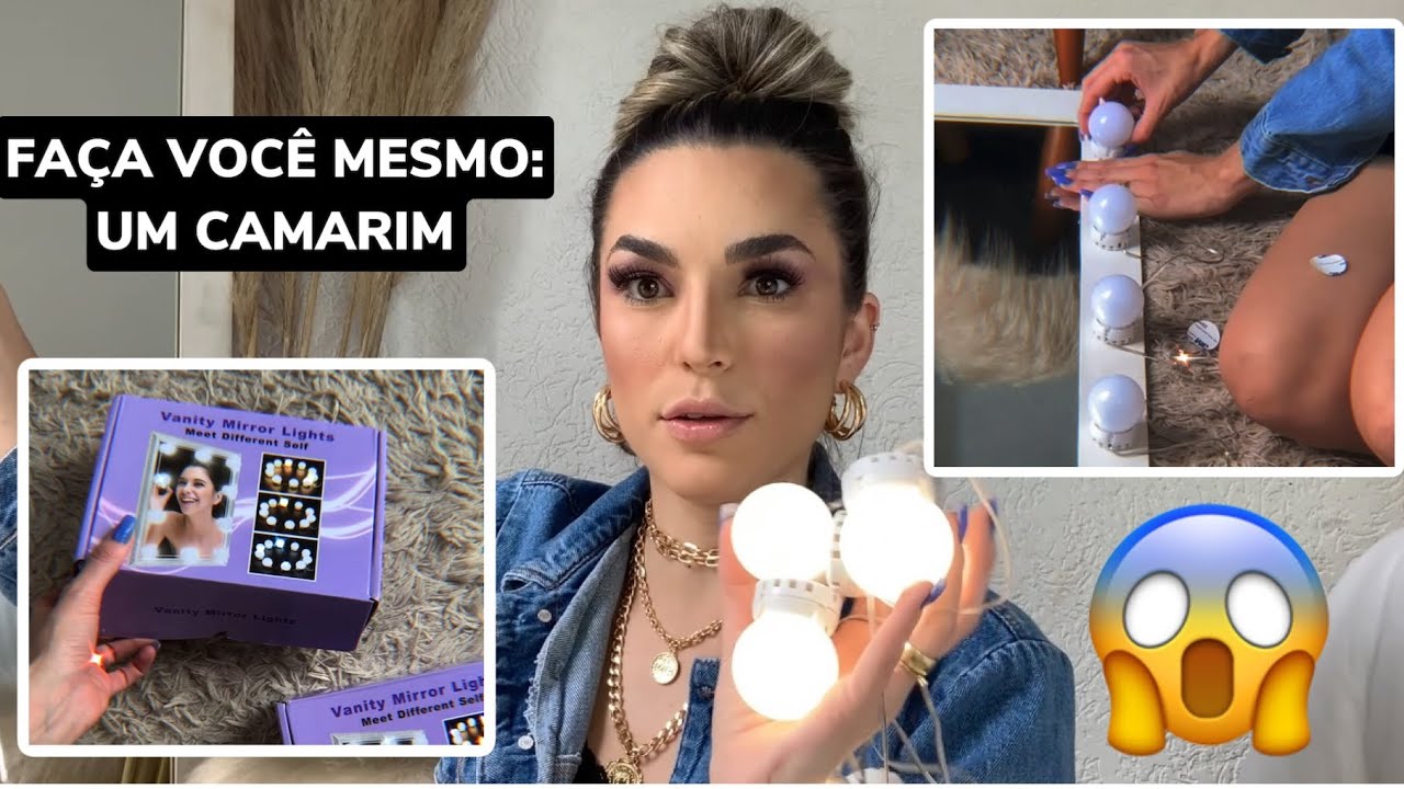 FAÇA VOCÊ MESMO: ESPELHO CAMARIM FÁCIL E BARATO