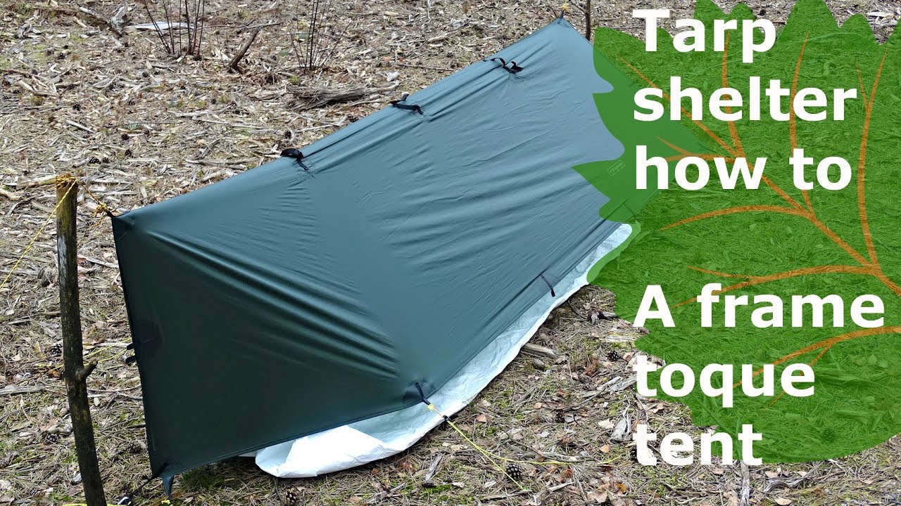 tarp shelter how to: bad weather solo pitch